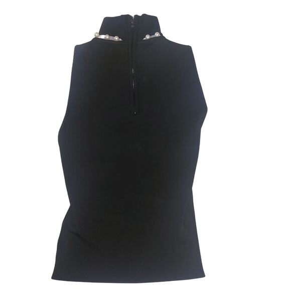 Alice & Olivia Annalee mock neck Medium Preppy polished Quiet Luxury minimalist - Picture 5 of 10